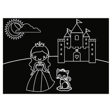 Load image into Gallery viewer, Chalkboard MiniMats Princess &amp; Butterfly

