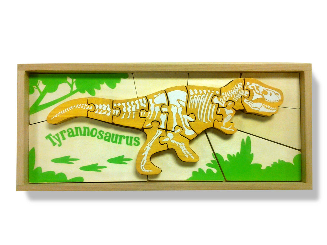 T-Rex Double Sided Dino Skeleton Puzzle