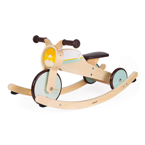 2-in-1 Convertible Wooden Rocker Tricycle